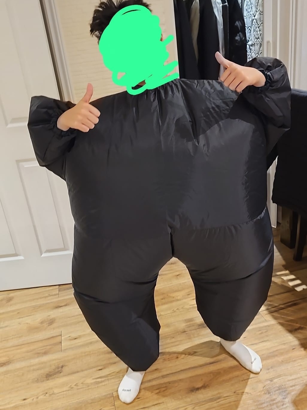 Kids Black Puffy Bottoms - Insulated Quilted Pants